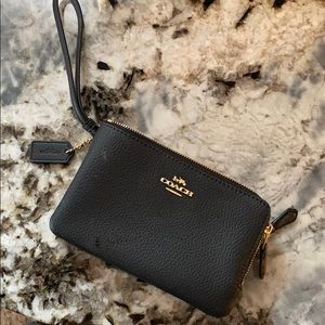 Coach black Wristlet